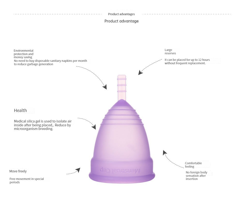 Новая медицинская силиконовая  – обзор и цена Menstrual Cup Silicone