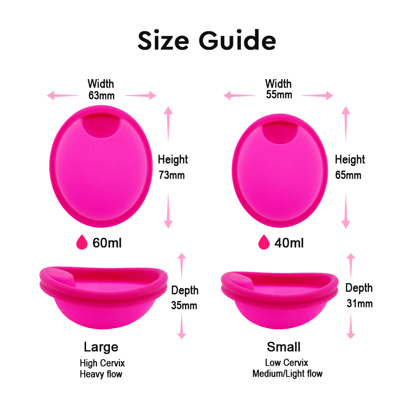 Набор для сбора менструальной  – обзор и цена Menstrual Cup Silicone