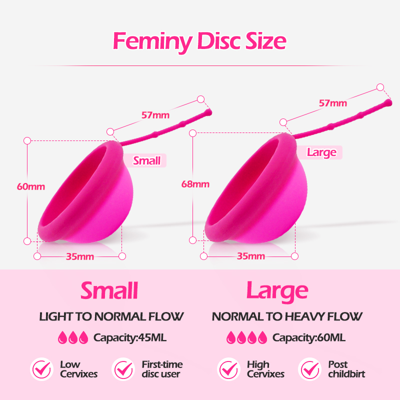 Женский менструальный диск со  – обзор и цена Menstrual Cup Silicone